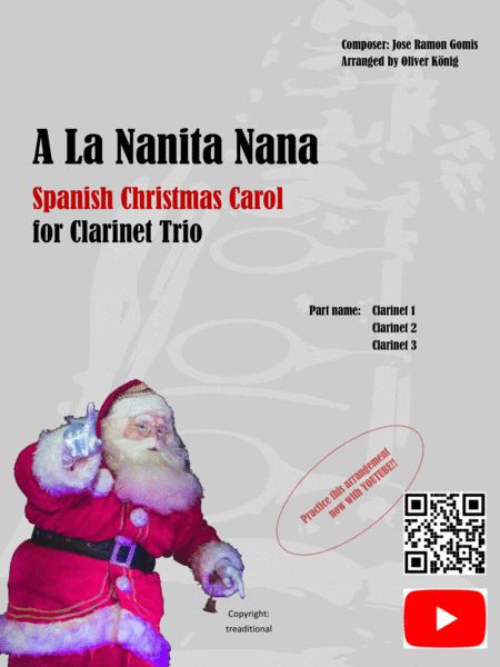 A La Nanita Nana For 3 Clarinets Spanish Christmas Carol Sheet Music