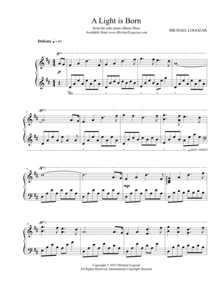 A Light Is Born Sheet Music