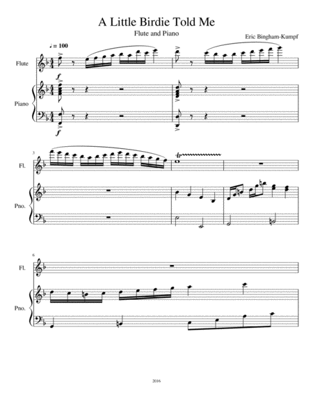 A Little Birdie Told Me Sheet Music