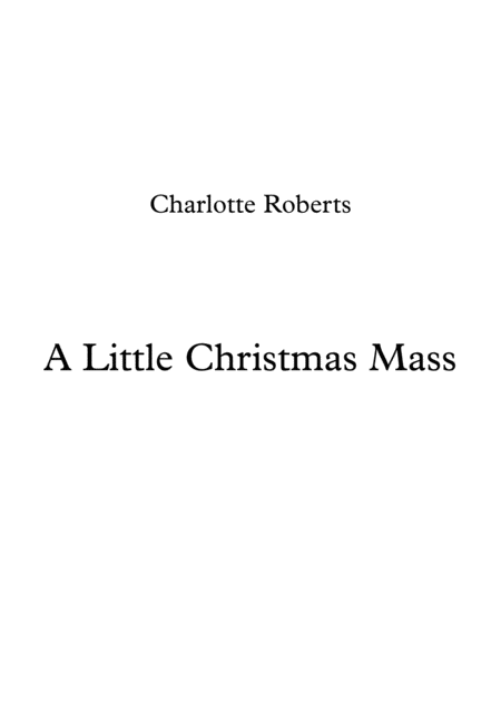 A Little Christmas Mass Sheet Music