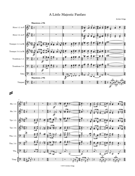 A Little Majestic Fanfare Sheet Music