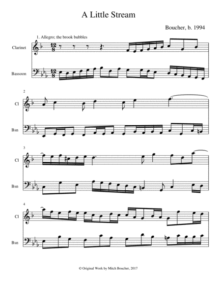 A Little Stream Sheet Music