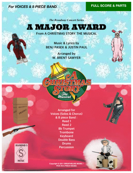 A Major Award From A Christmas Story The Musical Full Score Parts For Vocals 8 Piece Band Sheet Music