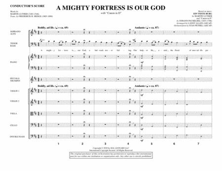 A Mighty Fortress Is Our God With Canon In D Full Score Sheet Music