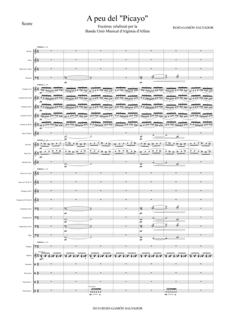 A Peu Del Picayo Sheet Music