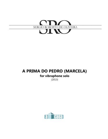 Free Sheet Music A Prima Do Pedro Marcela