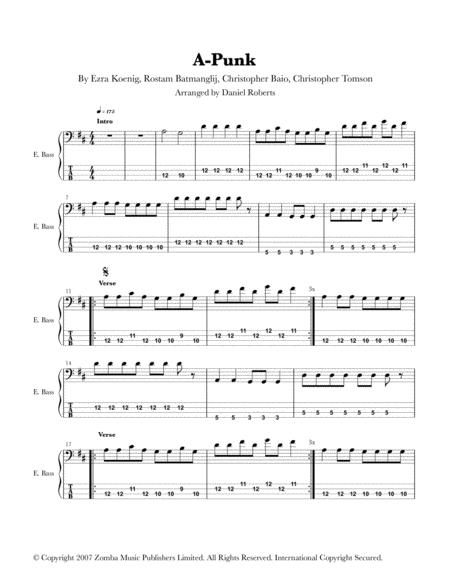 Free Sheet Music A Punk