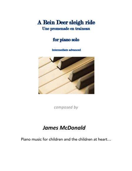 Free Sheet Music A Rein Deer Sleigh Ride