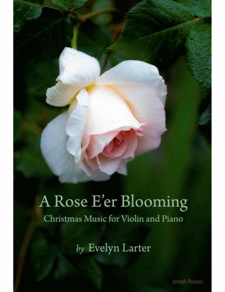 A Rose E Er Blooming Christmas Music For Solo Violin And Piano Sheet Music