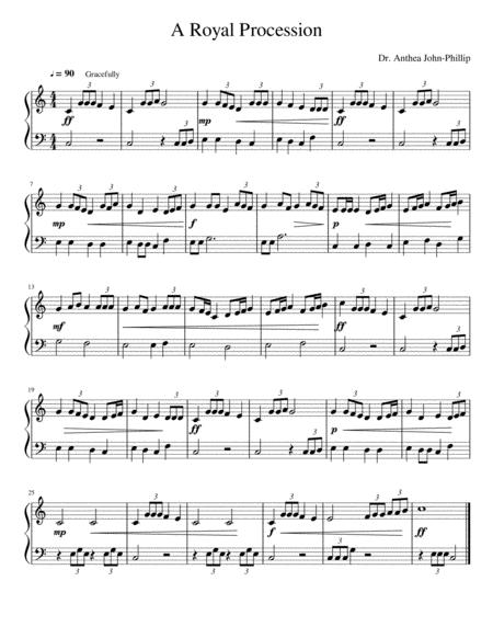 A Royal Procession Sheet Music