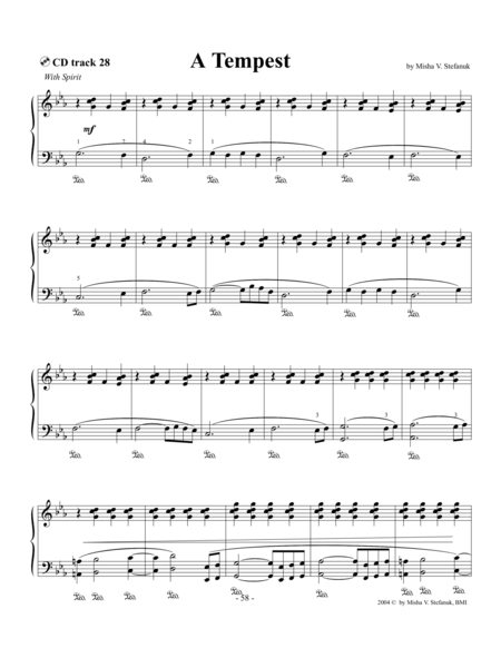 Free Sheet Music A Tempest Intermediate Romantic