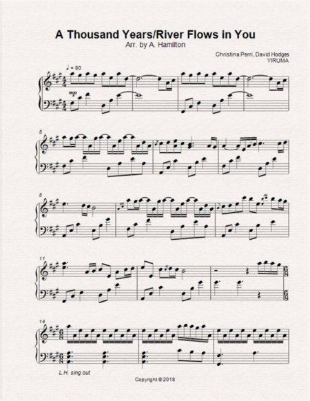 A Thousand Years With River Flows In You Sheet Music