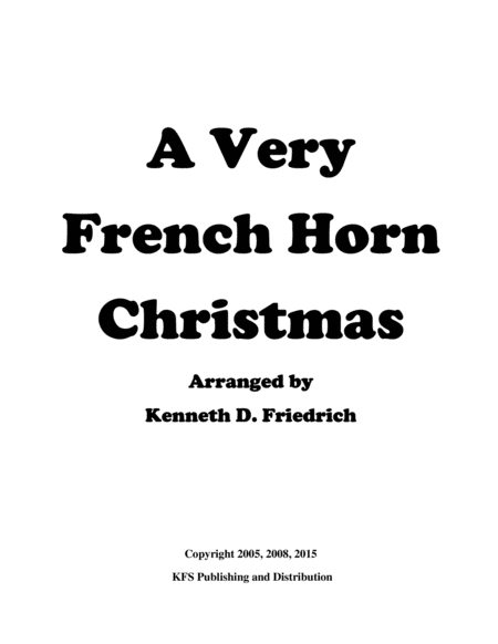 A Very French Horn Christmas Sheet Music