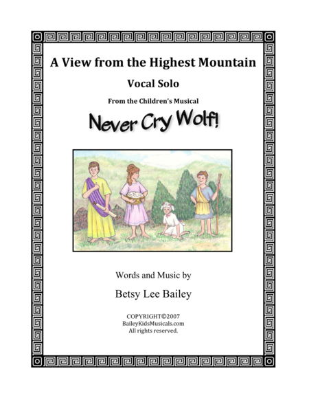 Free Sheet Music A View From The Highest Mountain Vocal Solo