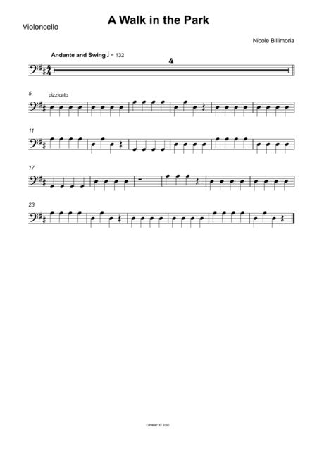 A Walk In The Park Complete Parts For Beginner String Orchestra Sheet Music