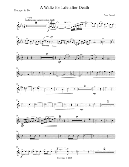 A Waltz For Life After Death Sheet Music