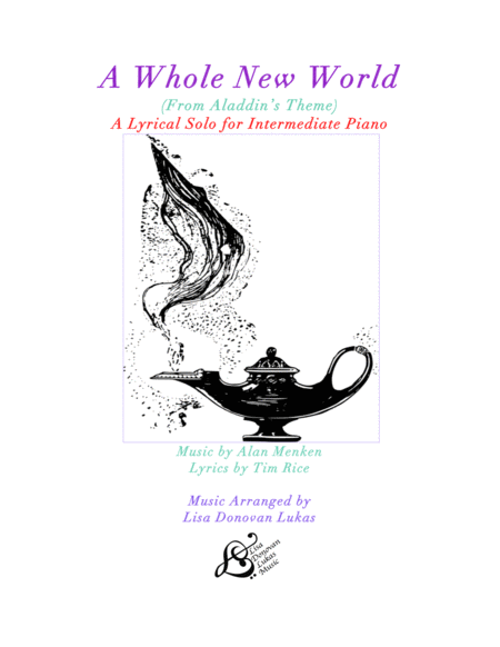 A Whole New World From Aladdin For Intermediate Solo Piano Sheet Music