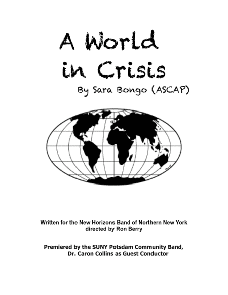 Free Sheet Music A World In Crisis