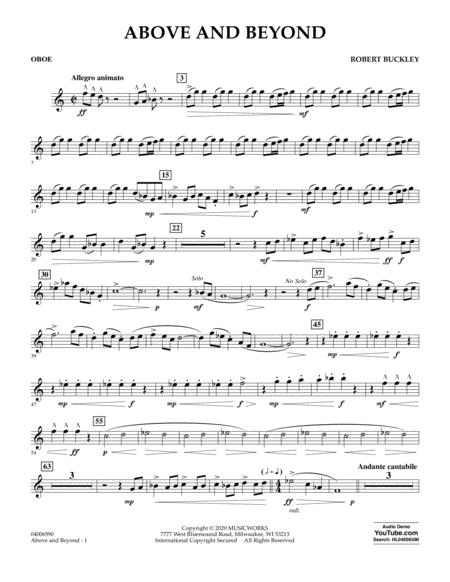 Above And Beyond Oboe Sheet Music