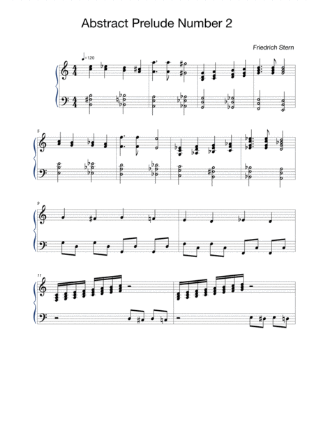 Abstract Prelude Number 2 Sheet Music