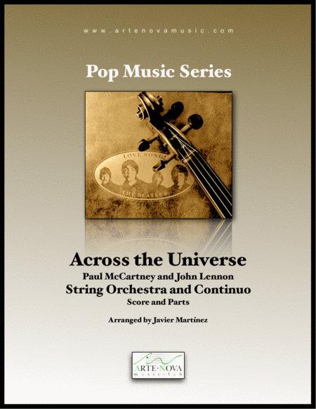 Across The Universe Strings Orchestra And Continuo Sheet Music