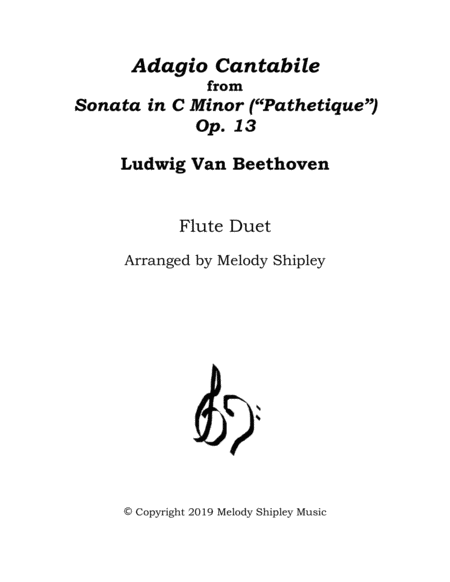 Adagio Cantabile From Sonata In C Minor Pathetique Op 13 Sheet Music