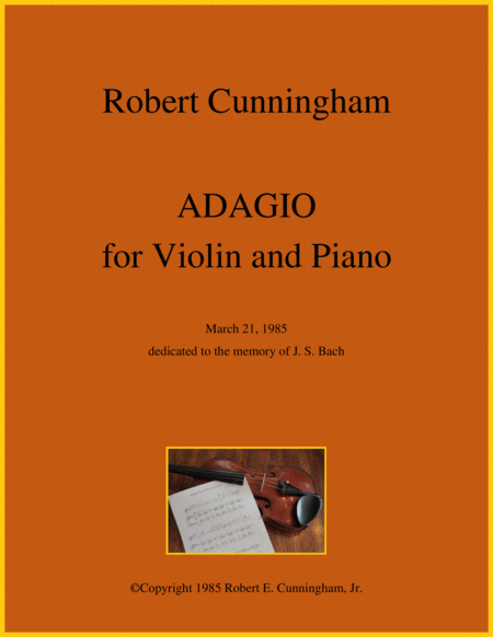 Free Sheet Music Adagio For Violin And Piano