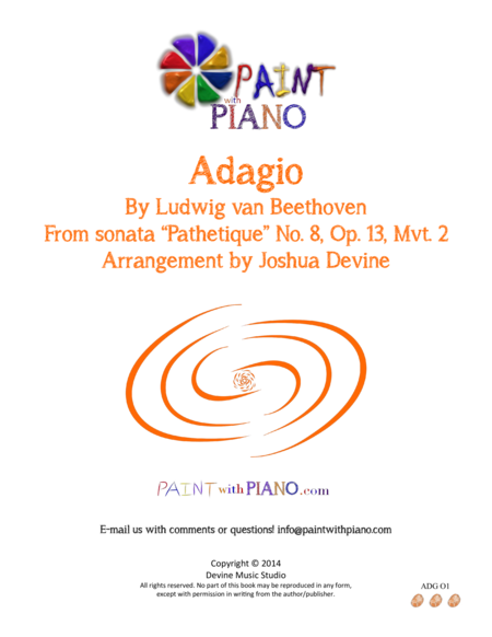 Adagio From Sonata Pathetique Easy Piano Sheet Music