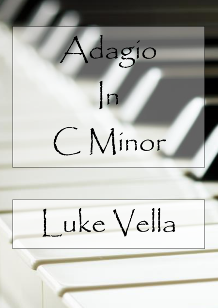 Free Sheet Music Adagio In C Minor
