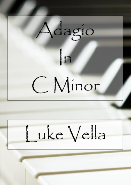 Adagio In C Minor Sheet Music