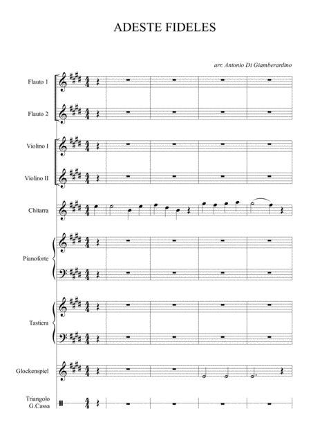 Adeste Fideles For Student Orchestra Sheet Music