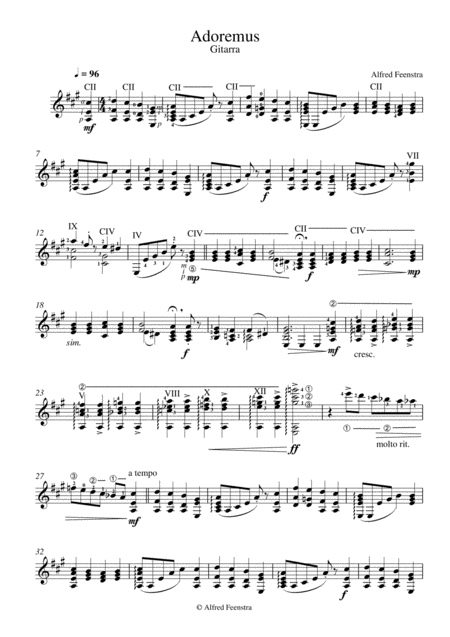 Adoremus Classic Guitar Sheet Music