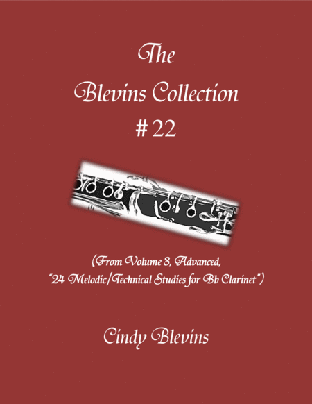 Free Sheet Music Advanced Clarinet Study 22 From The Blevins Collection Melodic Technical Studies For Bb Clarinet