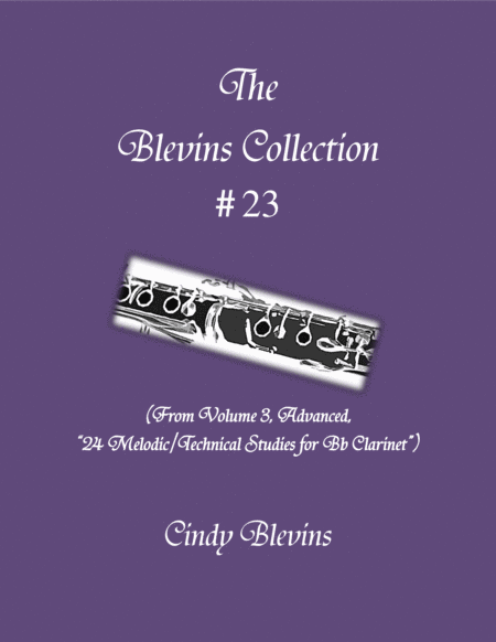 Advanced Clarinet Study 23 From The Blevins Collection Melodic Technical Studies For Bb Clarinet Sheet Music