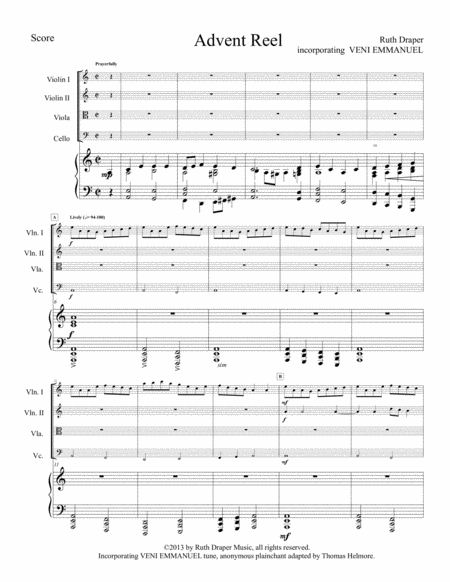 Advent Reel Sheet Music