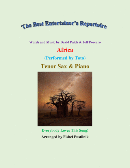 Africa By Toto For Tenor Sax And Piano Video Sheet Music