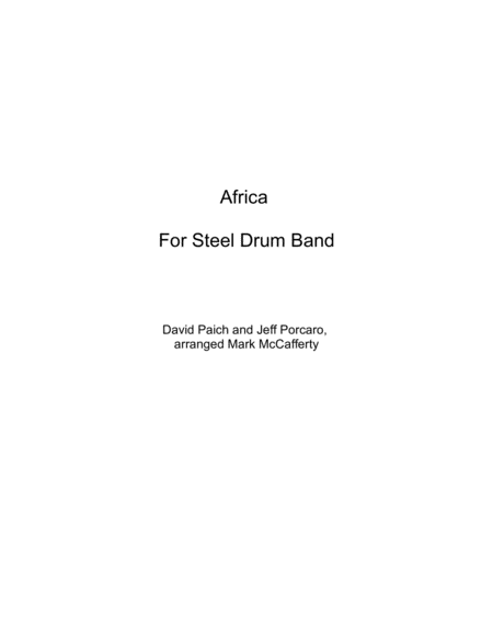 Free Sheet Music Africa For Steel Drum Band