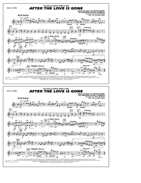 Free Sheet Music After The Love Has Gone Arr Paul Murtha Bells Vibes