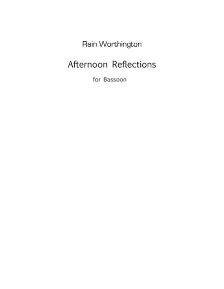 Afternoon Reflections For Solo Bassoon Sheet Music