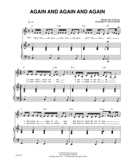 Again And Again And Again Sheet Music