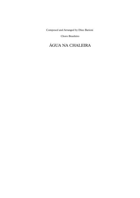 Free Sheet Music Agua Na Chaleira Orchestral Choro