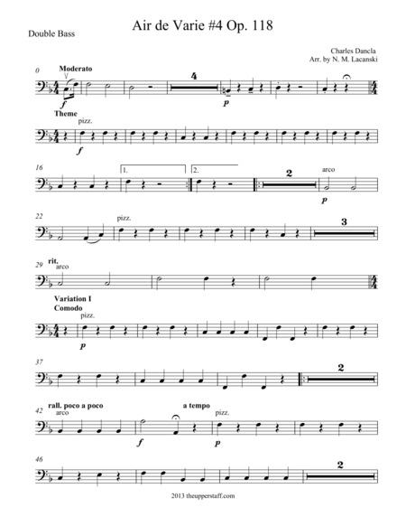 Free Sheet Music Air De Varie 4 Op 118