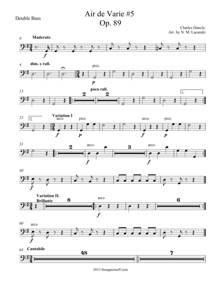 Free Sheet Music Air De Varie 5 Op 89