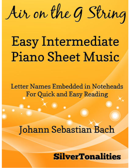 Free Sheet Music Air On The G String Easy Intermediate Piano Sheet Music