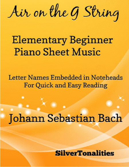 Free Sheet Music Air On The G String Elementary Beginner Piano Sheet Music