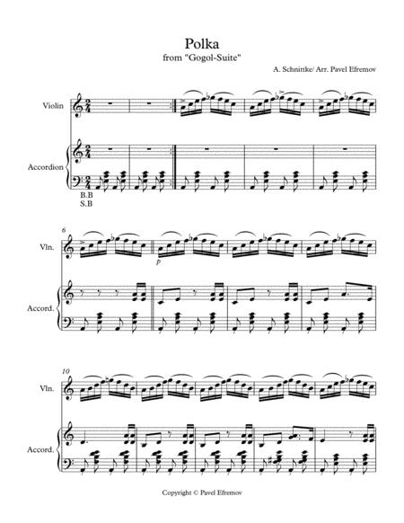 Free Sheet Music Alfred Schnittke Polka