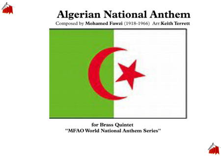 Free Sheet Music Algerian National Anthem For Brass Quintet