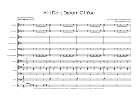 Free Sheet Music All I Do Is Dream Of You Michael Buble Version