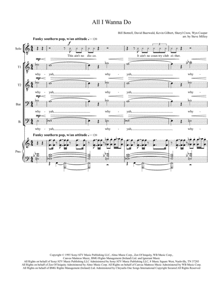 All I Wanna Do Sheet Music