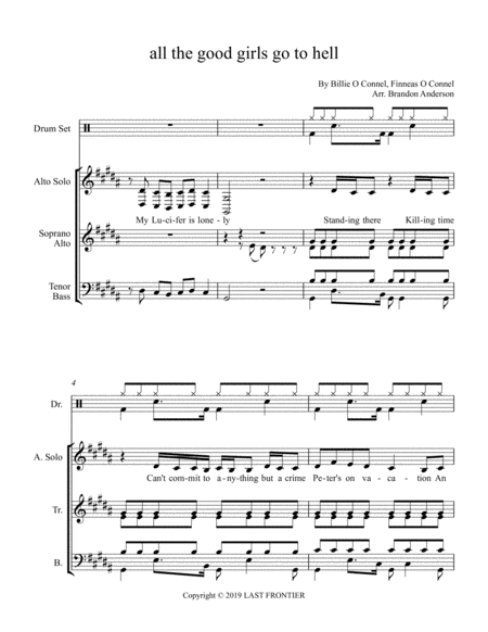 All The Good Girls Go To Hell Sheet Music